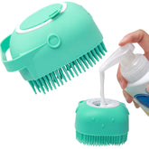Soft Silicone Pet Bath Brush for Dogs & Cats – Shampoo Massager Grooming Scrubber
