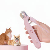 2 In 1 Pet Nail Clippers With Led Light Dog Cat Special Blood Line Scissors Multifunction Animals Paw Nail Trimmer Pet Supplies