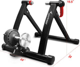 Bike Trainer Stand Indoor Riding - Sportneer Magnetic Stationary Bicycle Exercise Stand with Noise Reduction Wheel, 6 Resistance Adjustable