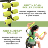 AB Doer 360 Fitness System with 6 Pack Back Roller Provides an Abdominal and Total Body Workout with Aerobics to Burn Calories and Work Muscles Simultaneously.