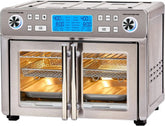 Emeril Lagasse Dual Zone 360 Air Fryer Oven Combo with French Door, 25 QT Extra Large, Cook Two Foods in Different Ways, Up to 60% Faster from Frozen to Finish