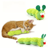 Interactive Plush Cat Toy – Soft & Durable Caterpillar Pillow for Cats