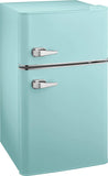 3.1 Cu. ft. Retro Mini Fridge with Top Freezer �� Cool Mint