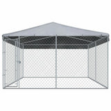 Outdoor Dog Kennel with Roof 150.4