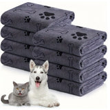 Pet Bath Towel & Blanket – Soft Microfiber Absorbent Towel for Dogs & Cats