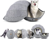 Foldable Cat Tunnel Toy – Interactive Tube & Bed for Indoor Cats & Puppies