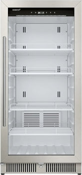 EdgeStar VBM101 22" Wide 10.1 Cu. Ft. Commercial Beverage Merchandiser – Stainless Steel, Temp Alarm, Reversible Door