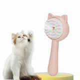 Hair Cleaning Pet Brush with Mist Spray – Rechargeable Cat & Dog Grooming Slicker Comb