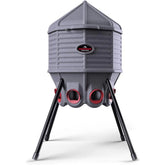 80lb Poultry Feeder, Adjustable Height, UV Stable, Weather Resistant, 8 Ports, Made in USA