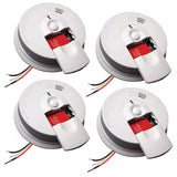 Pack Hardwired Smoke Alarm with Ionization Sensor, 120V AC, 9V Battery Backup