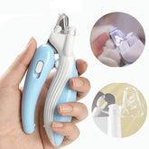 Electric Pet Nail Trimmer with LED Light – Safe Nail Care for Cats & Dogs