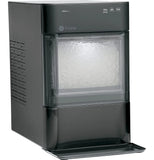 Countertop Nugget Ice Maker | Ice Machine with WiFi Connectivity | Smart Home Kitchen Essentials | Black Stainless