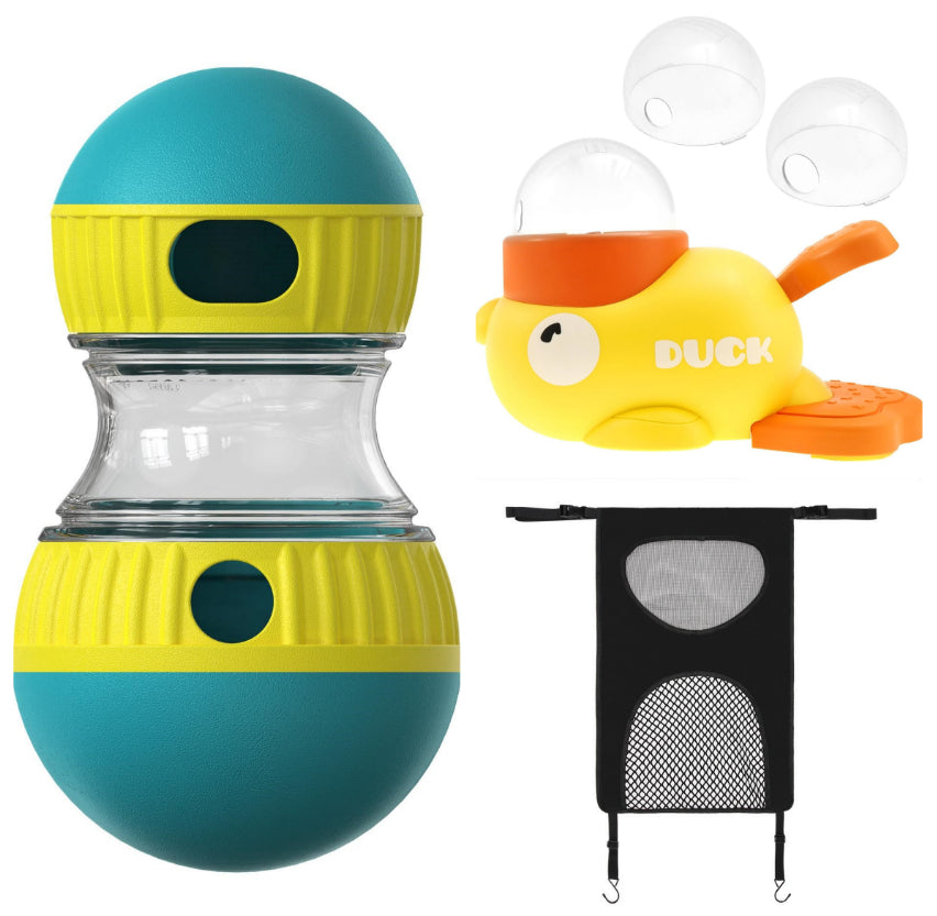 Slow Feeder Interactive Pet Toy – Treat Dispensing Tumbler Ball for Dogs & Puppies
