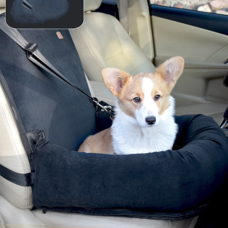 Portable Car Seat for Dogs – Comfortable Travel Kennel & Bed for Small/Medium Pets