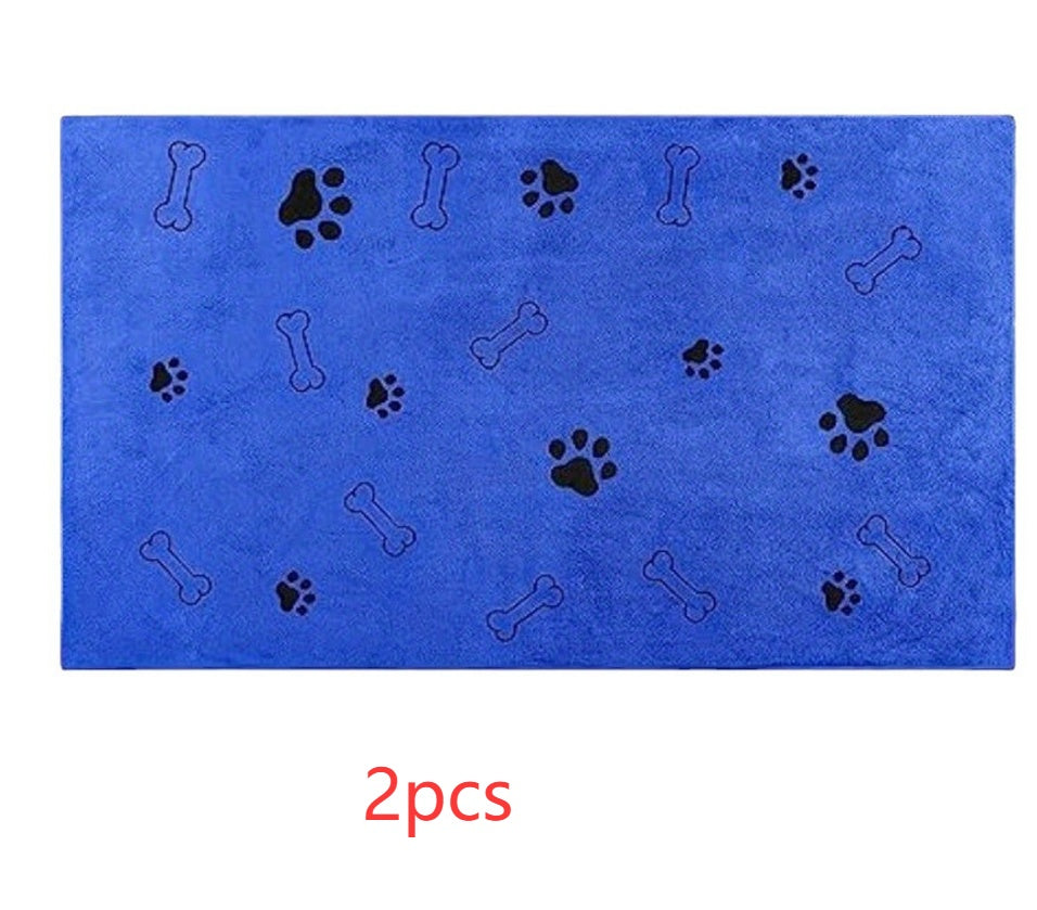 Pet Bath Towel & Blanket – Soft Microfiber Absorbent Towel for Dogs & Cats