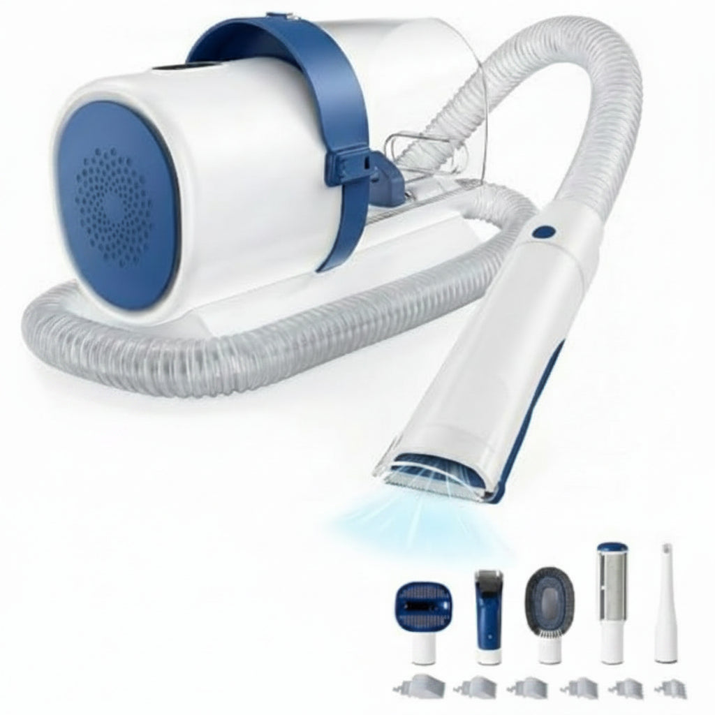 Cordless Dog Grooming Clippers with Vacuum