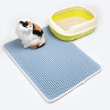 Double-Layer Cat Litter Mat – Waterproof & Non-Slip Litter Trapping Pad
