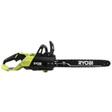 Ryobi 18′′ 40V Cordless Chainsaw Kit with Battery & Charger, Green