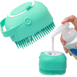 Soft Silicone Pet Bath Brush for Dogs & Cats – Shampoo Massager Grooming Scrubber