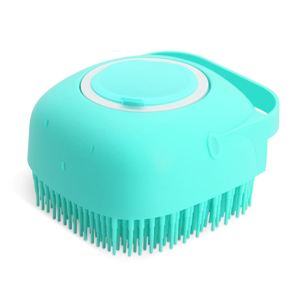 Soft Silicone Pet Bath Brush for Dogs & Cats – Shampoo Massager Grooming Scrubber