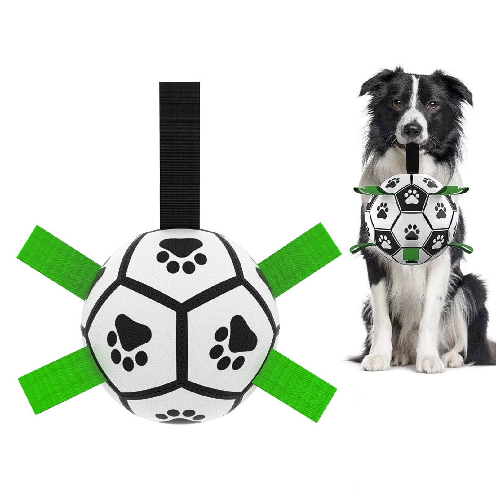 Outdoor Dog Soccer Ball Toy – Interactive Fetch & Exercise Football for Active Breeds