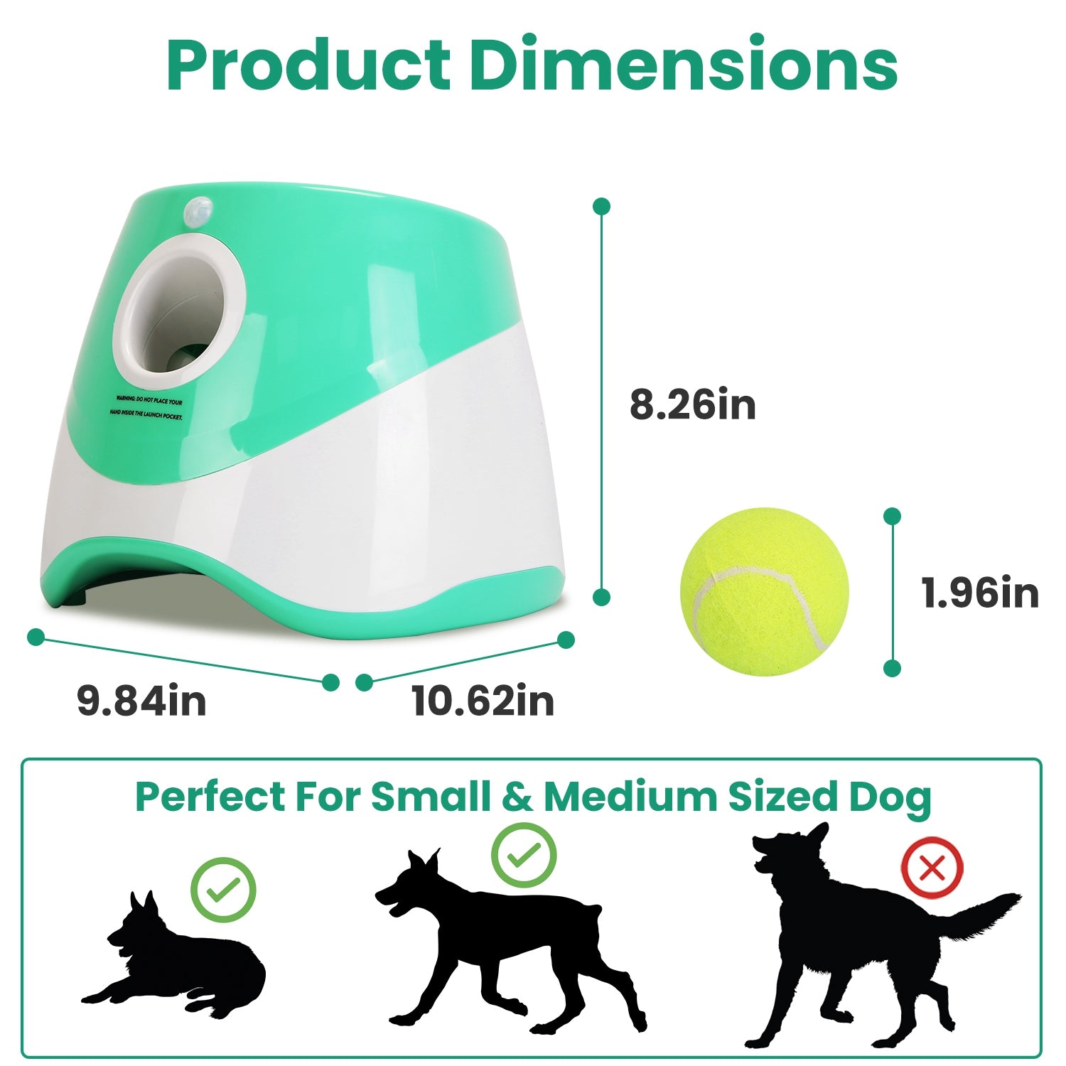 Smart Automatic Tennis Ball Launcher for Dogs – Fun Interactive Exercise Toy with 6 Balls