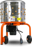 SuperHandy Electric Chicken Plucker, 1HP 280RPM, Stainless Steel, 92 Fingers, Drum, Heavy Duty Poultry De-Feathering Machine
