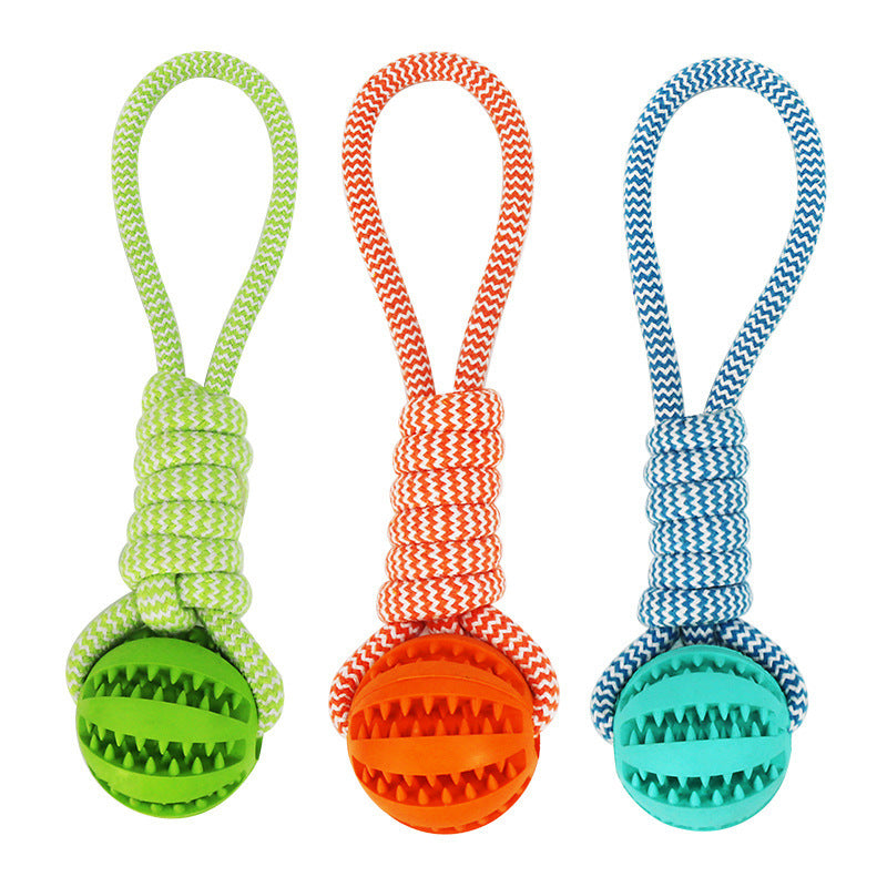 Interactive Dog Treat Ball – Durable Rubber Chew Toy for Teeth Cleaning