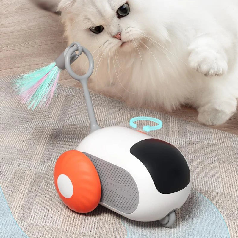 Interactive Self-Moving Cat Toy Car – Smart Remote Control Pet Toy