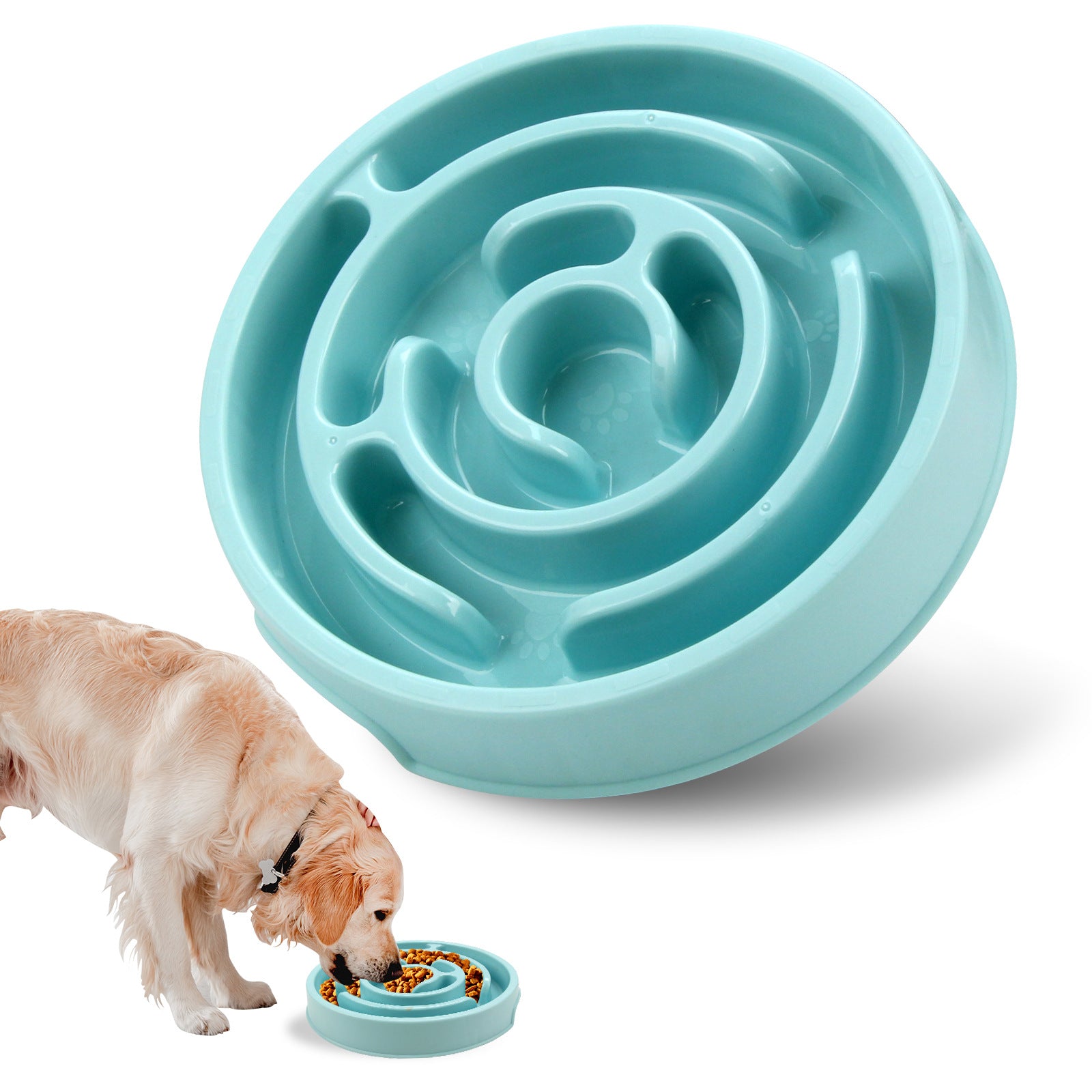 Anti-Choking Slow Feeder Bowl – Durable Silicone Puzzle Feeder for Puppies & Dogs