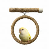 Multi-purpose Parrot Hemp Rope Sucker Stand Bar Stick