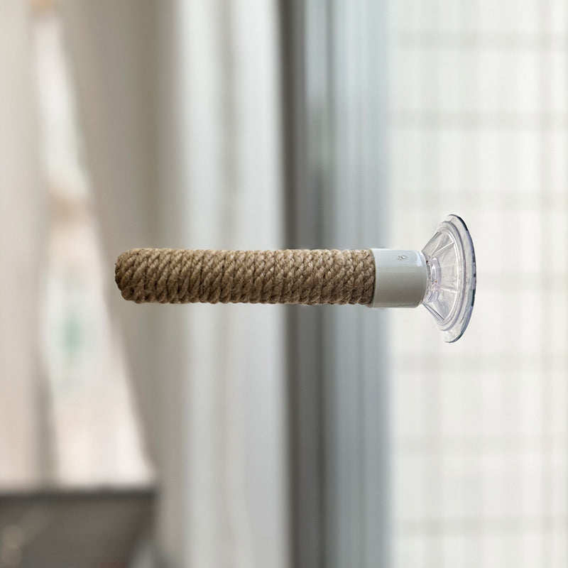 Multi-purpose Parrot Hemp Rope Sucker Stand Bar Stick