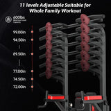 Pooboo Power Tower Dip Station, Pull-Up Bar, Supine Board, Adjustable