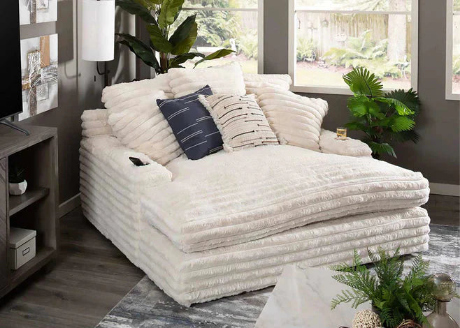 Nestle Chaise Lounge With Dual Cupholders And Charging Ports
