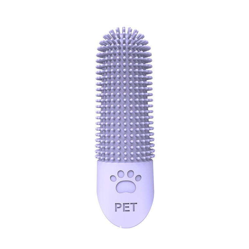 360 Angle Pet Finger Toothbrush For Small Medium, And Large Dogs