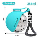 Portable Stainless Steel Dog Water Bottle & Travel Bowl
