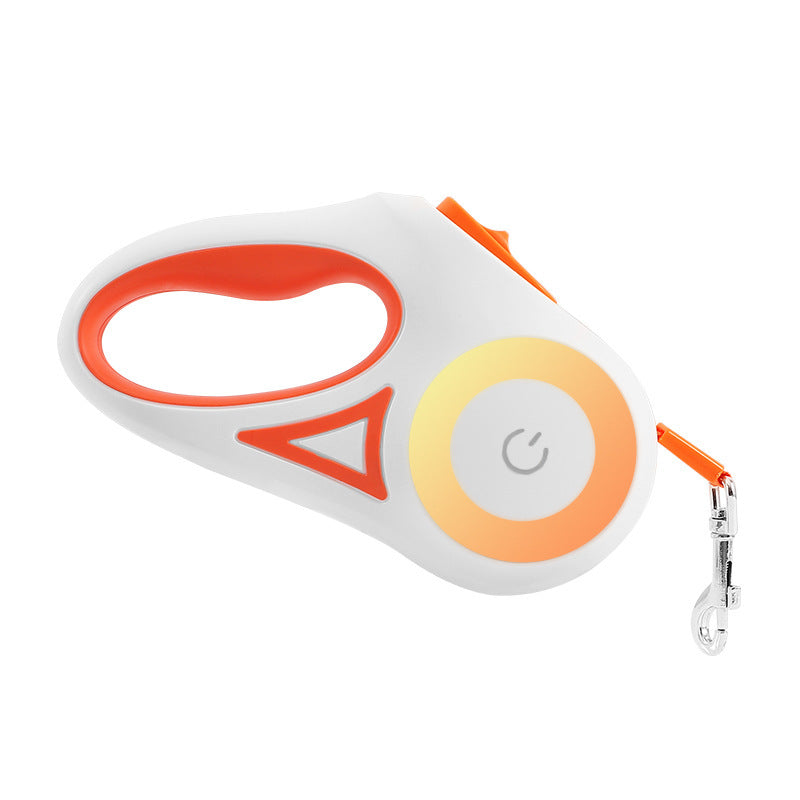 Automatic Pet Leash with Collar – Retractable Dog Walking Rope with Built-in Light