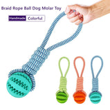 Interactive Dog Treat Ball – Durable Rubber Chew Toy for Teeth Cleaning