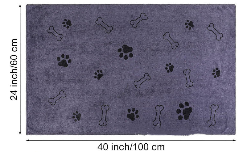 Pet Bath Towel & Blanket – Soft Microfiber Absorbent Towel for Dogs & Cats