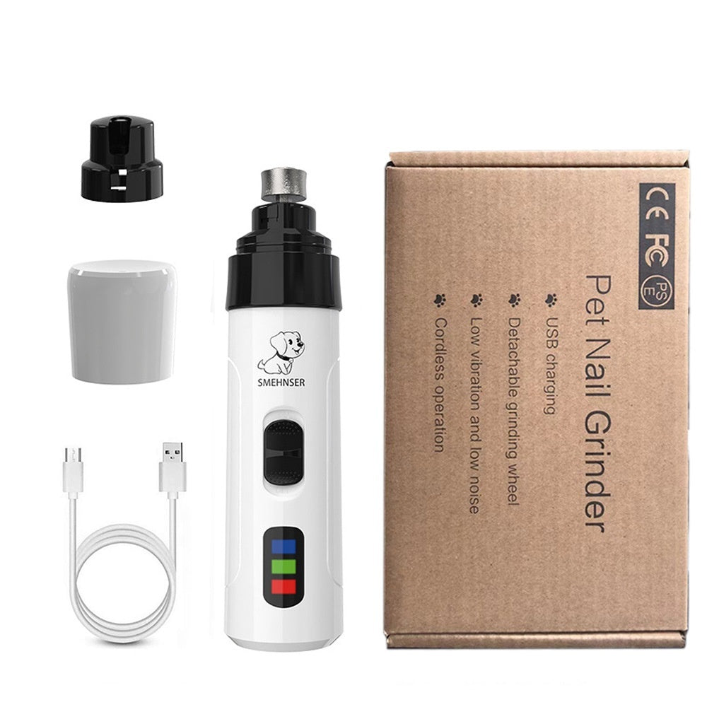 Electric Pet Nail Grinder 3-Speed LED