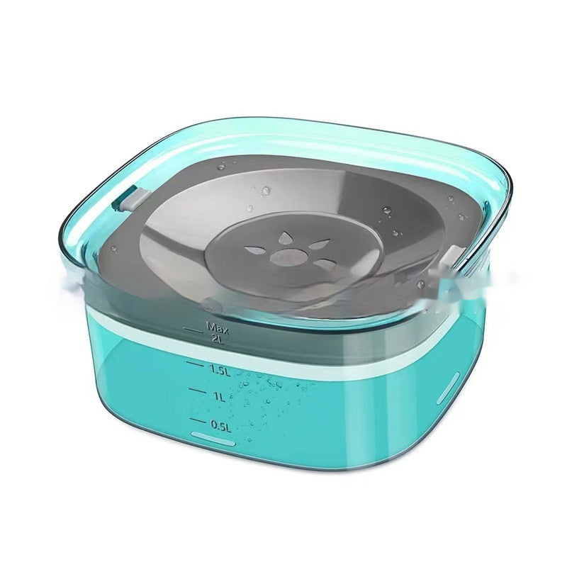 Anti-Spill Dog Water Bowl 70oz – Slow Drinking Pet Bowl with Visible Water Level