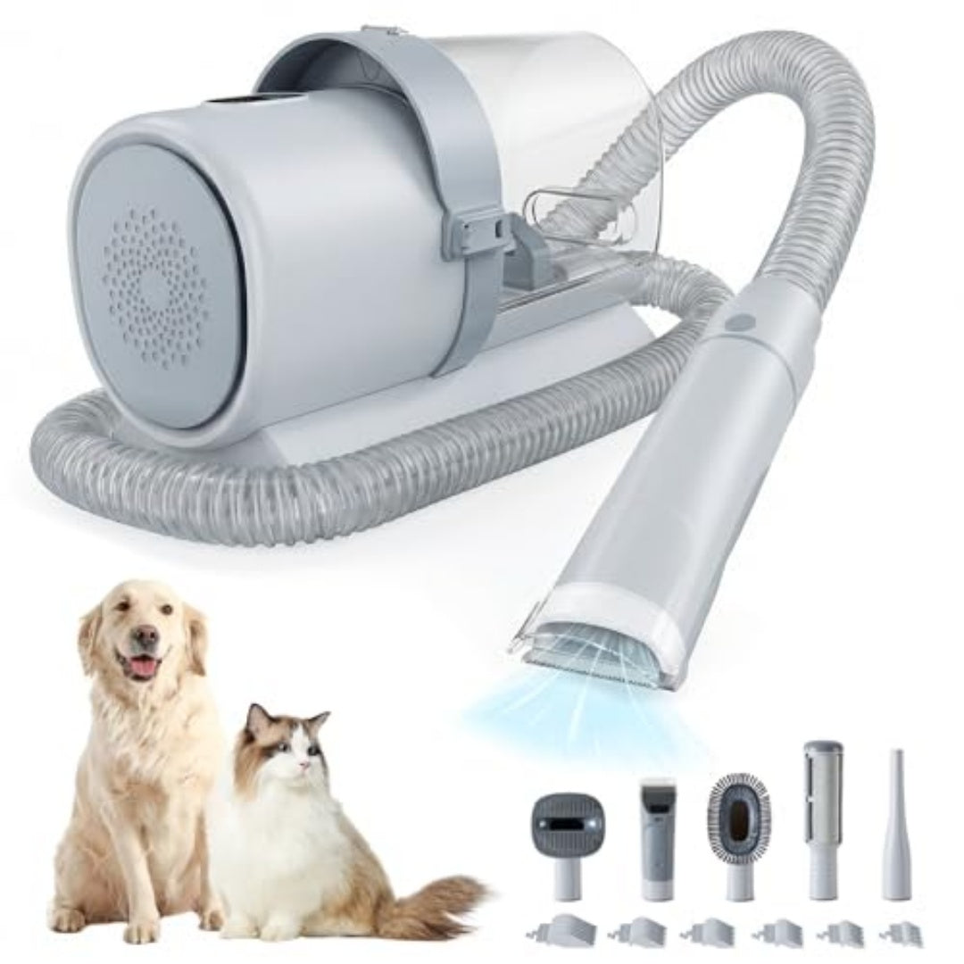 Cordless Dog Grooming Clippers with Vacuum