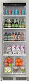 EdgeStar VBM101 22" Wide 10.1 Cu. Ft. Commercial Beverage Merchandiser – Stainless Steel, Temp Alarm, Reversible Door