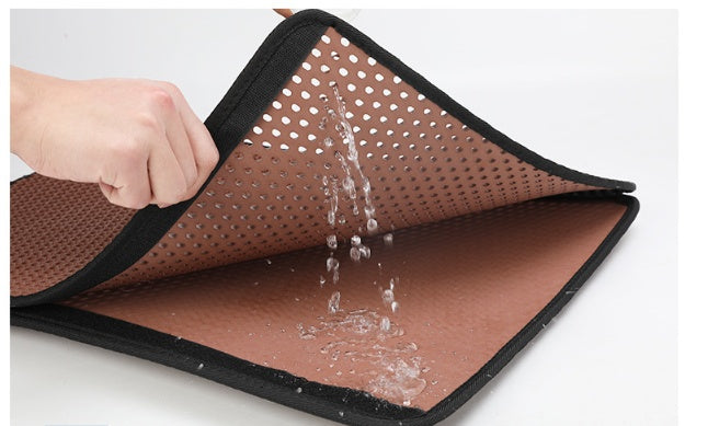 Double-Layer Cat Litter Mat – Waterproof & Non-Slip Litter Trapping Pad