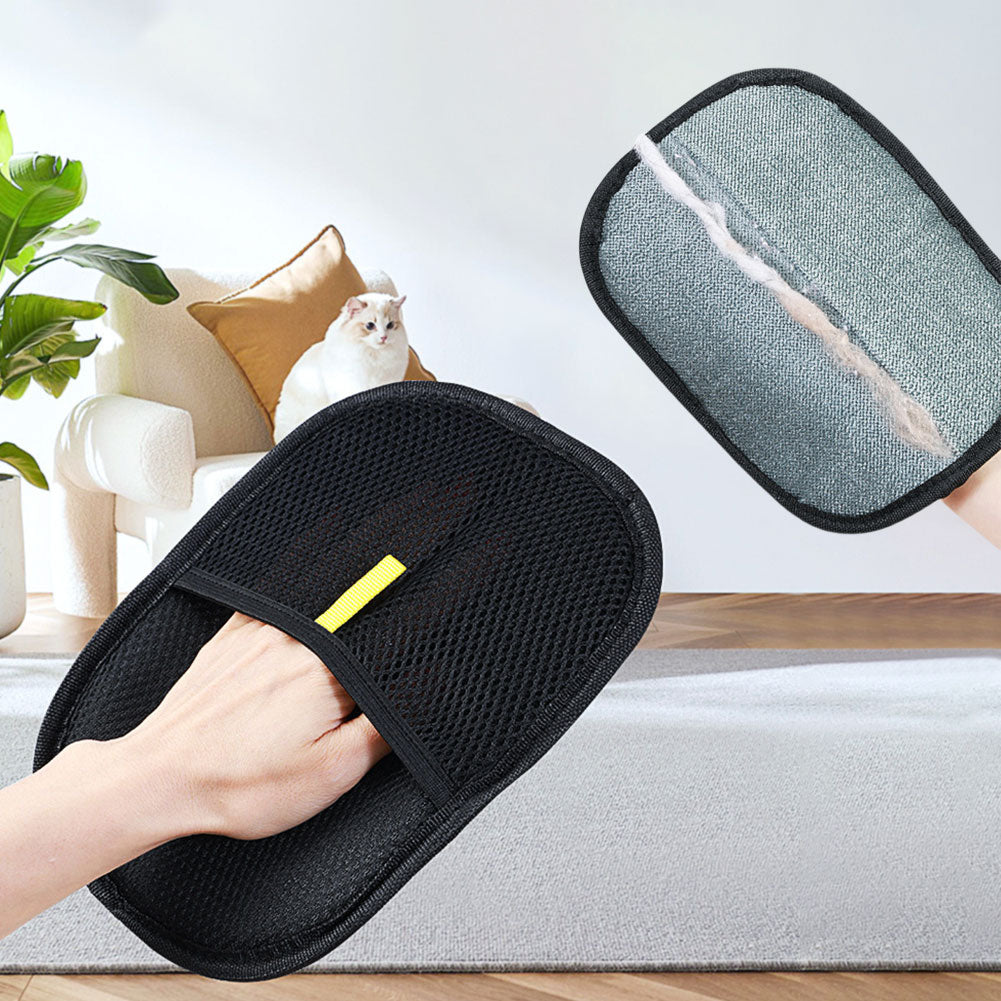 Pet Grooming Glove – Gentle Deshedding & Hair Remover for Dogs, Cats & Rabbits