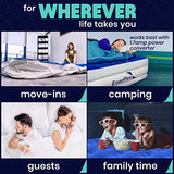 EnerPlex Queen Air Mattress with Built-in Pump - 16 Inch Double Height Inflatable Mattress for Camping