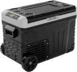 12 Volt Refrigerator, 53QT(50L) Electric Cooler, Portable Freezer 12V/24V DC 110-240V AC, 12V Fridge -4��~68��, 12V Cooler with Wheels & 2 Baskets for Travel, Truck, Boat, Camping