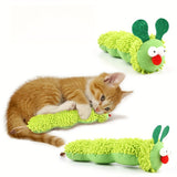 Interactive Plush Cat Toy – Soft & Durable Caterpillar Pillow for Cats