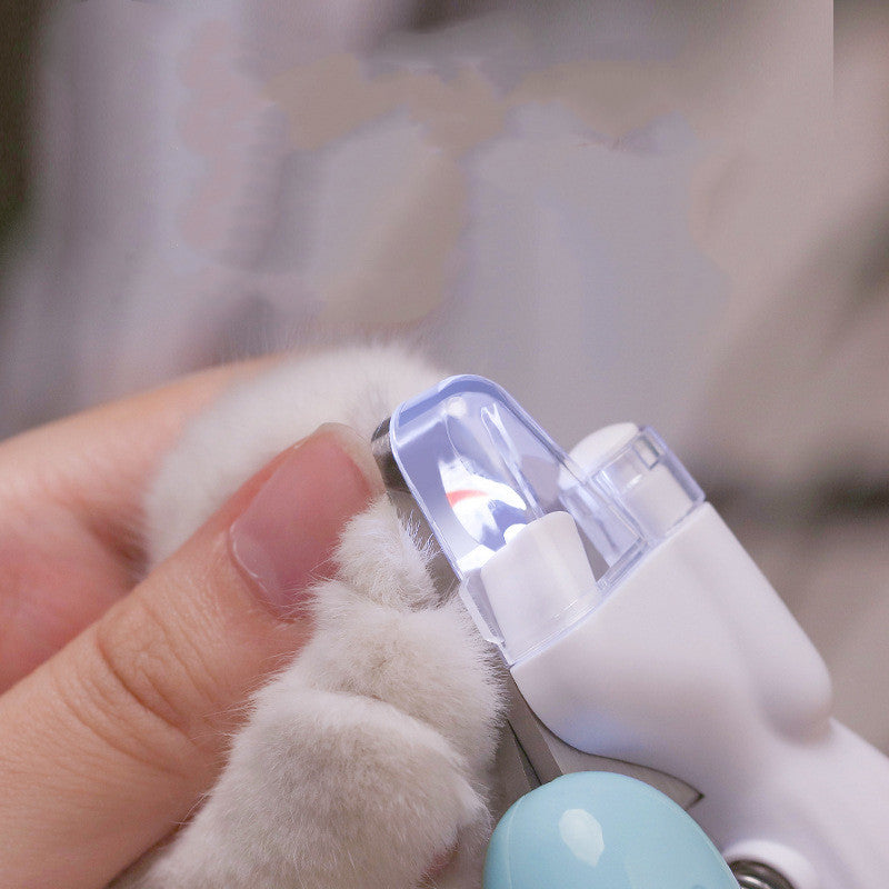 Electric Pet Nail Trimmer with LED Light – Safe Nail Care for Cats & Dogs