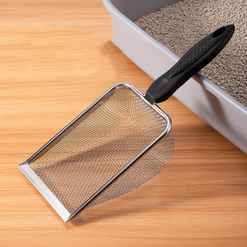 Stainless Steel Cat Litter Scoop – Fine Mesh Sifter for Easy Cleaning